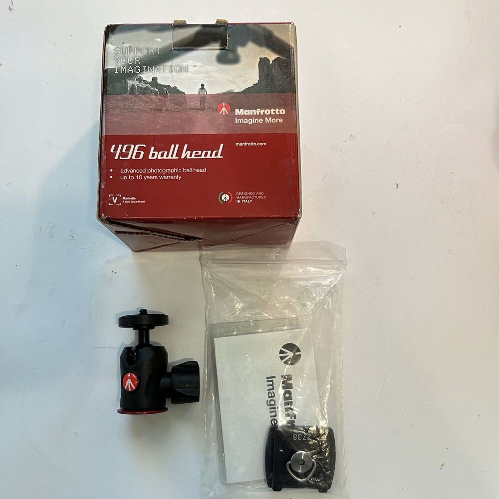 Manfrotto 496 Center Ball Head with Quick Release With Box